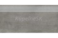 Cersanit OD662-075 GRAVA GREY STEPTREAD 29,8X59,8 schodovka-zdob.gres, hlad.,R10B