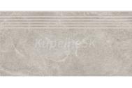 Cersanit Marengo mrazuvzdorná retrifikovaná schodovka 29,8x59,8 cm R10b Svetlošedá matná