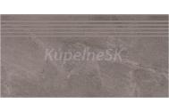 Cersanit Marengo mrazuvzdorná retrifikovaná schodovka 29,8x59,8 cm R10b Šedá matná
