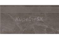 Cersanit Marengo mrazuvzdorná retrifikovaná schodovka 29,8x59,8 cm R10b Grafitová matná