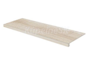 Rako Alba mrazuvzdorná rektifikovaná dlažba-schodnica 30x120x1 cm R10A Béžová