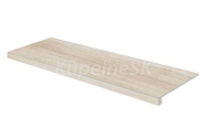 Rako Alba mrazuvzdorná rektifikovaná dlažba-schodnica 30x120x1 cm R9 Béžová