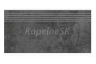 Cersanit Morenci mrazuvzdorná dlažba-schodovka 30x60x0,8 cm R9 Grafit matná