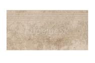 Cersanit Morenci mrazuvzdorná dlažba-schodovka 30x60x0,8 cm R9 Béžová matná
