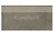 Opoczno Foggy Night mrazuvzdorná rektifikovaná schodovka 30x60x0,8 cm R10B Taupe matná