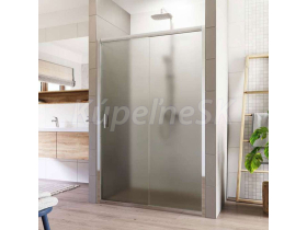 Mereo Sprchové dvere, LIMA, dvojdilene, zasúvacie, 120 cm, chróm ALU, sklo Point