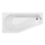 Polysan TIGRA asymetrická vaňa  150x75x46cm, ľavá, biela
