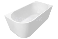Aqualine TIBERA R voľne stojaca vaňa 170x80 cm, biela