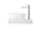 RAVAK XJX01358000 SOLO umývadlo Bez prepadu 58x40x12cm white + výpusť