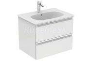 Ideal Standard T0050OV Tesi skrinka pod umývadlo 60cm-2 zásuvky(lesklá/biela)