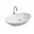 Ceramica Latina Siena oválne keramické umývadlo  63x42,5x14 cm,s prepadom, Biele