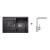 Blanco SET 09-A 24 drez silgranit METRA 45 S 78x50 cm Antracit+batéria Mila Chróm