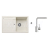 Blanco SET 09-A 24 drez silgranit METRA 45 S 78x50 cm Biela Soft+batéria Mila Chróm