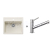 Blanco SET 07-D 24 drez silgranit LEGRA 6 58,5x50 cm Biela Soft+batéria Kano-S Chróm