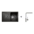 Blanco SET 08-A 24 drez silgranit SONA 45 S 78x50 cm Čierna+batéria Mila Chróm