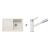 Blanco SET 08-C 24 drez silgranit SONA 45 S 78x50 cm Biela Soft+batéria Kano Biela Soft