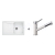 Blanco SET 08-D 24 drez silgranit SONA 45 S 78x50 cm Biela+batéria Kano-S Biela