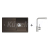 Blanco SET 10-B 24 drez silgranit ZIA 5 S 86x50 cm Káva+batéria Mila Chróm