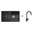 Blanco SET 10-D 24 drez silgranit ZIA 5 S 86x50 cm Antracit+batéria Mida-S Antracit