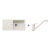 Blanco SET 11-A 24 drez silgranit FAVUM XL 6 S 86x43,5 cm Biela Soft+bat. Daras Biela Soft