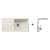 Blanco SET 11-C 24 drez silgranit FAVUM XL 6 S 86x43,5 cm Biely Soft+batéria Mila Chróm