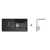 Blanco SET 12-C 24 drez silgranit ZIA XL 6 S 100x50 cm Antracit+batéria Mila Chróm