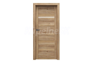 PORTA Doors SET Rámové dvere VERTE HOME G.1 so sklom, 3D fólia Dub Mauvella + zárubeň