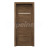 PORTA Doors SET Rámové dvere VERTE G.1 so sklom, 3D fólia Dub Tmavý Matný + zárubeň