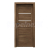 PORTA Doors SET Rámové dvere VERTE G.2 so sklom, 3D fólia Dub Tmavý Matný + zárubeň