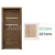 PORTA Doors SET Rámové dvere VERTE G.2 so sklom, 3D fólia Dub Sonoma + zárubeň
