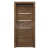 PORTA Doors SET Rámové dvere VERTE G.3 so sklom,3D fólia Dub Tmavý Matný + zárubeň