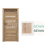 PORTA Doors SET Rámové dvere VERTE G.3 so sklom,3D fólia Dub Sonoma + zárubeň