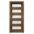 PORTA Doors SET Rámové dvere VERTE HOME C.5 so sklom, fólia Dub Tmavý Matný + zárubeň