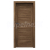 PORTA Doors SET Rámové dvere VERTE HOME D.0 plné, fólia Dub Tmavý Matný + zárubeň