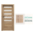 PORTA Doors SET Rámové dvere VERTE HOME D.5 so sklom, fólia Dub Sonoma + zárubeň