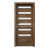 PORTA Doors SET Rámové dvere VERTE HOME D.6 so sklom, fólia Dub Tmavý Matný + zárubeň