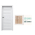 PORTA Doors SET Rámové dvere VERTE HOME D.6 so sklom, fólia Dub Sonoma + zárubeň