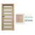 PORTA Doors SET Rámové dvere VERTE HOME D.7 so sklom, fólia Dub Sonoma + zárubeň