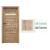 PORTA Doors SET Rámové dvere VERTE HOME H.1 so sklom, fólia Dub Sonoma + zárubeň