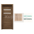 PORTA Doors SET Rámové dvere VERTE HOME H.2 so sklom, fólia Dub Sonoma + zárubeň