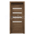 PORTA Doors SET Rámové dvere VERTE HOME H.4 so sklom, fólia Dub Tmavý Matný + zárubeň