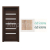 PORTA Doors SET Rámové dvere VERTE HOME H.5 so sklom, fólia Dub Sonoma + zárubeň