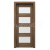 PORTA Doors SET Rámové dvere VERTE PREMIUM A.4 skloMat, 3Dfólia Dub Tmavý Matný+zárubeň