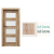 PORTA Doors SET Rámové dvere VERTE PREMIUM A.4 skloMat, 3Dfólia Dub Sonoma+zárubeň