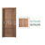 PORTA Doors SET Rámové dvere VERTE PREMIUM B.0 Plné, 3Dfólia Dub Mauvella+zárubeň