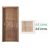 PORTA Doors SET Rámové dvere VERTE PREMIUM B.0 Plné, 3Dfólia Dub Sonoma+zárubeň