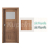 PORTA Doors SET Rámové dvere VERTE PREMIUM B.1 skloMat, 3Dfólia Dub Mauvella+zárubeň