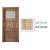 PORTA Doors SET Rámové dvere VERTE PREMIUM B.1 skloMat, 3Dfólia Dub Sonoma+zárubeň