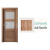 PORTA Doors SET Rámové dvere VERTE PREMIUM B.2 skloMat, 3Dfólia Dub Mauvella+zárubeň