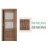 PORTA Doors SET Rámové dvere VERTE PREMIUM B.2 skloMat, 3Dfólia Dub Tmavý Matný+zárubeň